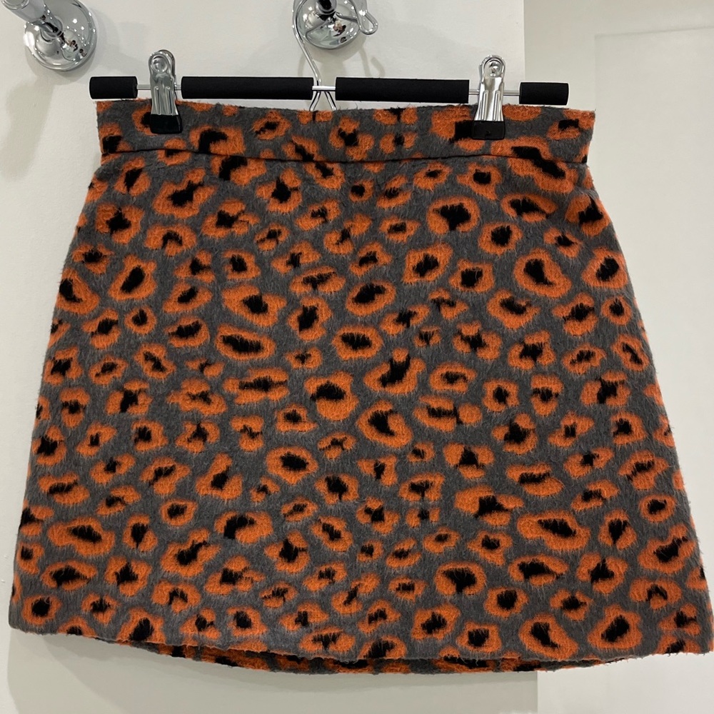 Topshop Printed Mini Skirt